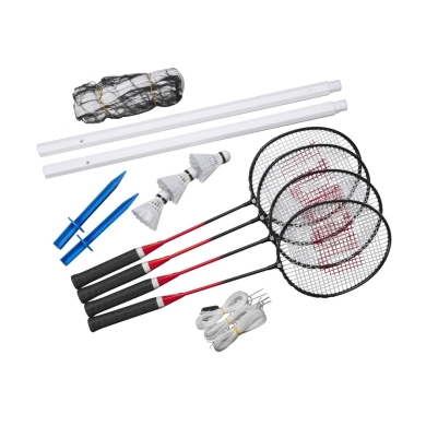 Wilson Shuttlecock Leisure Set V2 (4x rackets, 3x balls, 1x net, 1x bag)